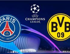 UEFA Champions League，大巴黎俱乐部对战多特蒙德，姆巴佩冲破多特防线。