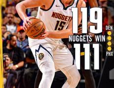 NBA常规赛新闻: 掘金119-111战胜太阳 约基奇21+16 杜兰特30+11